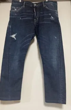 DSQUARED2 ダメージ加工 ダークブルーデニム