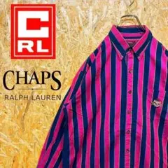 Hilook様専用 チャップス 刺繍ロゴ レアカラー 90s ストライプ シャツ