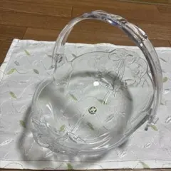HOYA ガラス バスケット ベル リボン柄 プレートのサムネイル