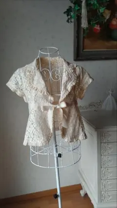p様専用です #ボレロ #半袖 #アイボリー #リボン #CHUXXXのサムネイル