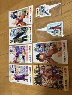 ドラゴンボール うどん札6点＋オリジナルピック2点セット