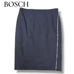 ボッシュ　サイドダブルジップ　スリット入り　タイトスカート　38（M）　ブラックのサムネイル