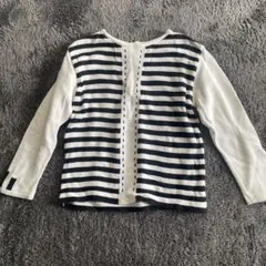 familiar 長袖カットソー 100cm ストライプ