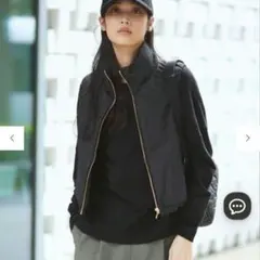 23区【WEB限定カラーあり/洗える】ウーステッドウール ワイドシルエット 黒
