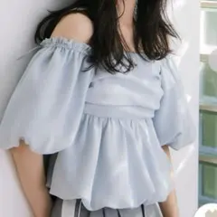 3wayオフショルパフスリーブブラウス　frayid
