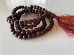 108個のローズウッド 数珠ネックレスアクセサリー