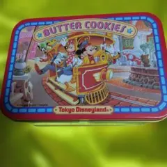 東京ディズニーランド バタークッキー缶 1999～2000年の商品の空き缶