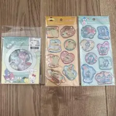 サンリオ カプセルフレークステッカー & ポムポムプリン ウォーターステッカー