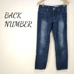 BACK NUMBER デニム ストレート 薄手生地 カジュアル 定番