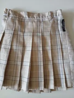 LOVETOXIC ベージュ チェック スカート140