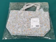 フィオリート キルティングバッグ オレンジ花柄、グレー