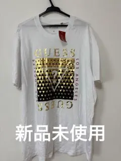 新品未使用GUESS ゴールドロゴ Tシャツ L