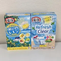 温泡 瀬戸内レモン リフレッシュクリア　入浴剤 合計24錠　③ アース製薬のサムネイル