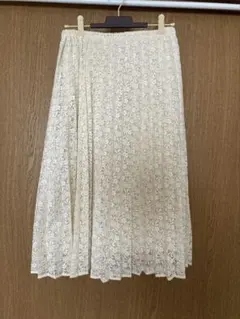 gu ジーユー レース プリーツスカート