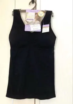 インナーウェア カップ付きブラトップ 育乳 ナイトブラ ブラック