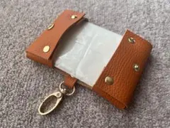 本革ポケットティッシュケース 【ゴールド】