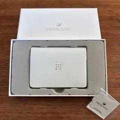 Swarovski 名刺入れ シルバーグレー　パスケース　未使用 Swarovski 名刺入れ シルバーグレー パスケース 未使用