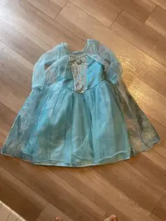 H&M エルサ風水色ドレス 5-6Y