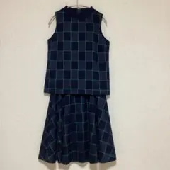 セットアップ　M.deux チェック