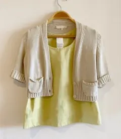 ★ 美品 MaxMara 生成 カーディガン ボレロ 夏 ニット