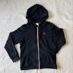 adidas ラメブラック　パーカー