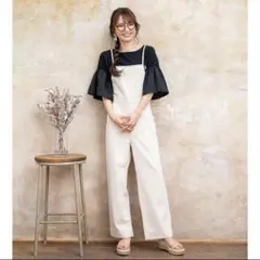 U.S.POLO ASSN サロペット オーバーオール ベージュ 綿100