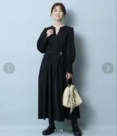美品　ジャスグリッティー 刺繍カフスシャツワンピース　サイズ2