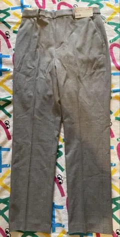 UNIQLO スマートアンクルパンツ M グレイチェック柄