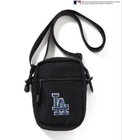 【MLB】ロサンゼルス・ドジャース ショルダーバッグ ブラック【未使用近い】人気