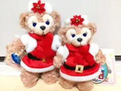 ディズニーシー　シェリーメイ　クリスマス　ぬいぐるみバッジ　ストラップ