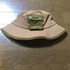 帽子　ブラウン　茶　L