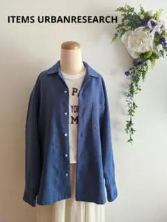◇ ITEMS アーバンリサーチ オープンカラーシャツ Lサイズ