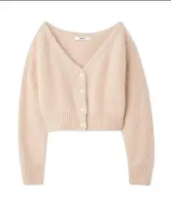 SNIDEL　フォックスアルパカショートカーディガン