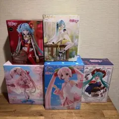 初音ミク　フィギュア5種セット