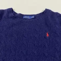 Polo Ralph Lauren ネイビー ケーブルニット M
