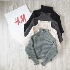 タートルネック ニット