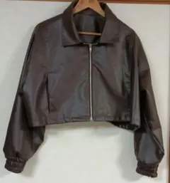 GRL　レザーショート丈ジャケット　ze864