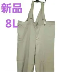 新品 レディース 8L 春服 パンツ サロペット オーバーオール 体型カバー