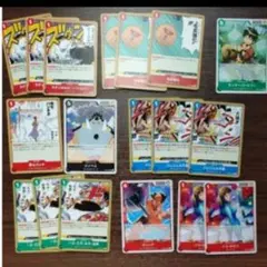 13 ワンピースカードゲーム まとめ売り ジンベエ ルフィ ロビン ウソップ
