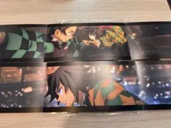 鬼滅の刃 無限城編 映画入場者特典 3面 パノラマカード 義勇 炭治郎