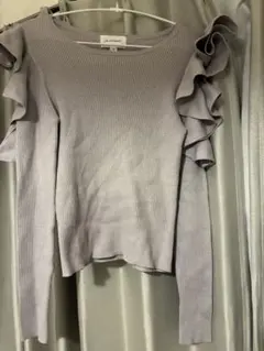 JILLSTUART フリルショルダー リブニット 長袖のサムネイル