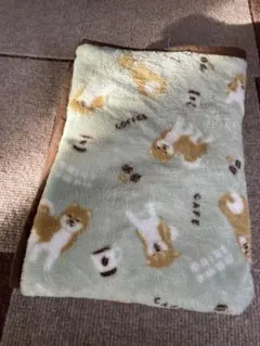 柴犬柄ブランケット