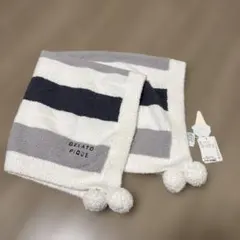 GELATO PIQUE ストライプ ブランケット 約70cm x 70cm