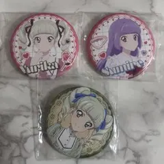 アイカツ！ 藤堂ユリカ 氷上スミレ 缶バッジ まとめ売り おまけ付き