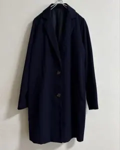 ロングジャケット　ネイビー