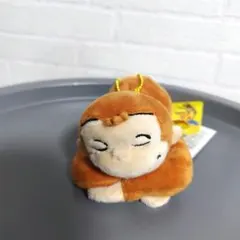 未使用品 おさるのジョージ寝そべりマスコット キーホルダー