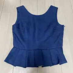 dazzlin ネイビー ペプラム Vネック ノースリーブのサムネイル