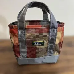 L.L.Bean チェック柄小型トートバッグミニ