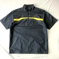 00s NIKE ナイキ ナイロンジャケット ハーフジップ y2k 古着 黒