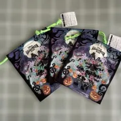 巾着3枚　新品　ディズニーハロウィン　ディズニーリゾート限定